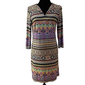 Nicole‎ Miller Geometric Boho Print Dress – Size 6